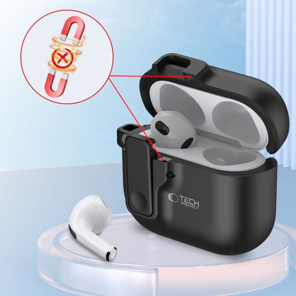 Θήκη Tech-Protect Slim Hook Black-Apple AirPods 4 - Image 5