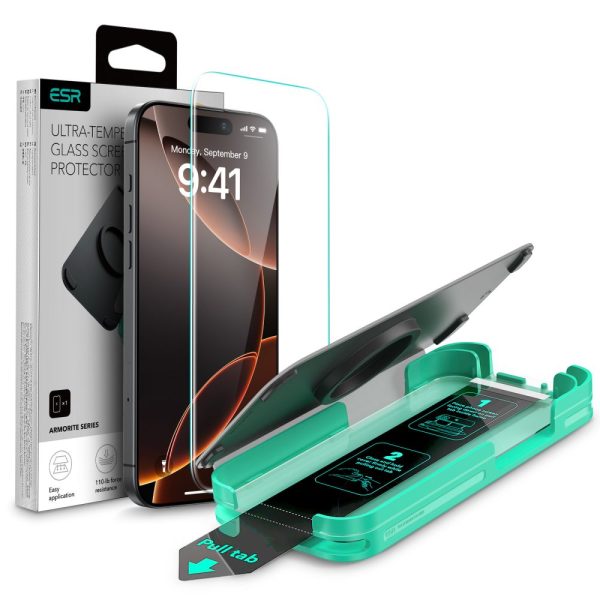 ESR Armorite Tempered Glass Black-Apple iPhone 16 Pro