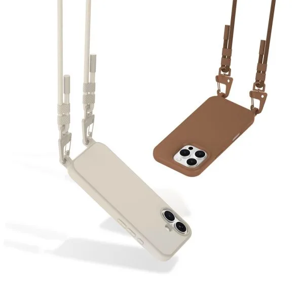 Θήκη iPhone 16 Pro Max Tech-Protect Magnecklace MagSafe Latte με Λουράκι - Image 5