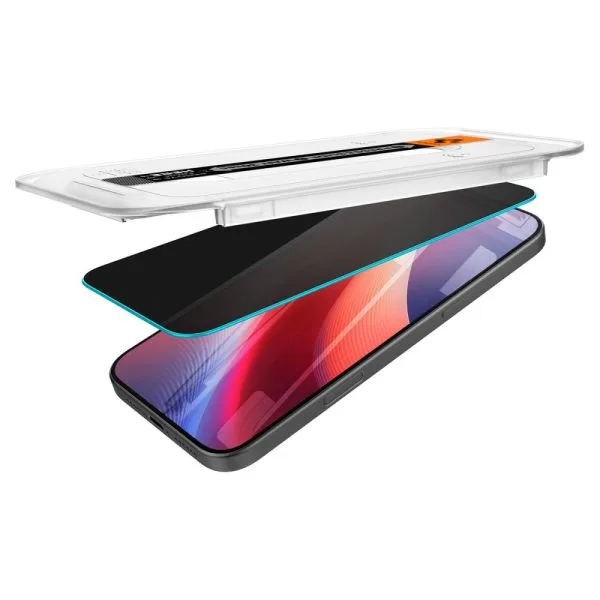 Τζάμι Privacy iPhone 16 Pro / 17 / 17 Pro Spigen Glas.tR EZ Fit AC AluminaCore 2-Pack (AGL07929) - Image 6