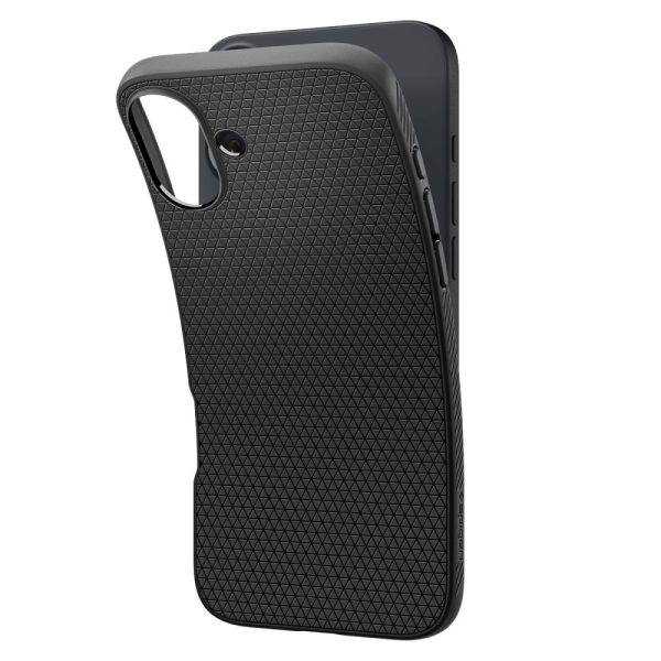 Θήκη Spigen Liquid Air Matte Black-Apple iPhone 16 (ACS08194) - Image 6