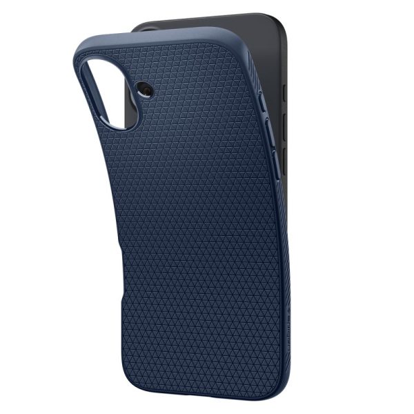 Θήκη Spigen Liquid Air Navy Blue-Apple iPhone 16 (ACS08195) - Image 6