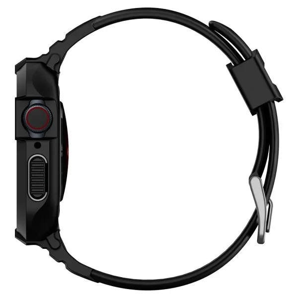 Λουράκι με Θήκη Apple Watch 6/SE 1/2/3 44mm & 7/8/9 45mm Spigen Rugged Armor Pro Black (062CS25324) - Image 6