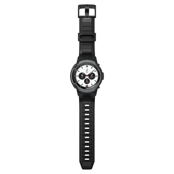 Spigen Case Rugged Armor Pro Charcoal Grey-Samsung Galaxy Watch 4 Classic 42mm (ACS03653) - Image 19