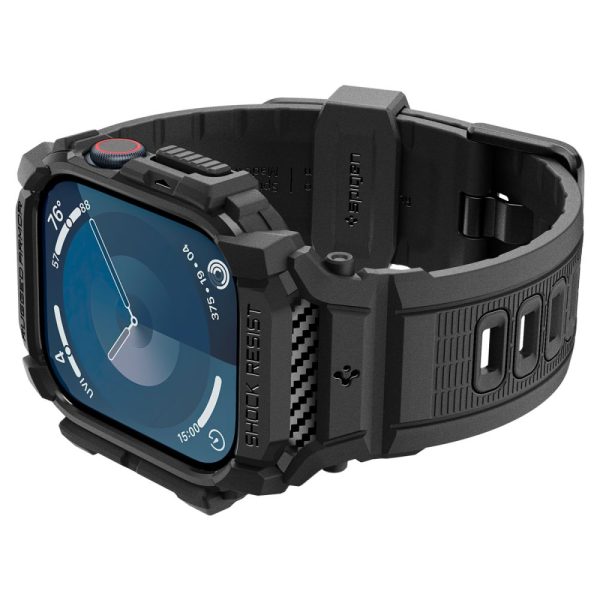 Spigen Rugged Armor Pro Matte Black-Apple Watch 10 42mm (ACS08591) - Image 7