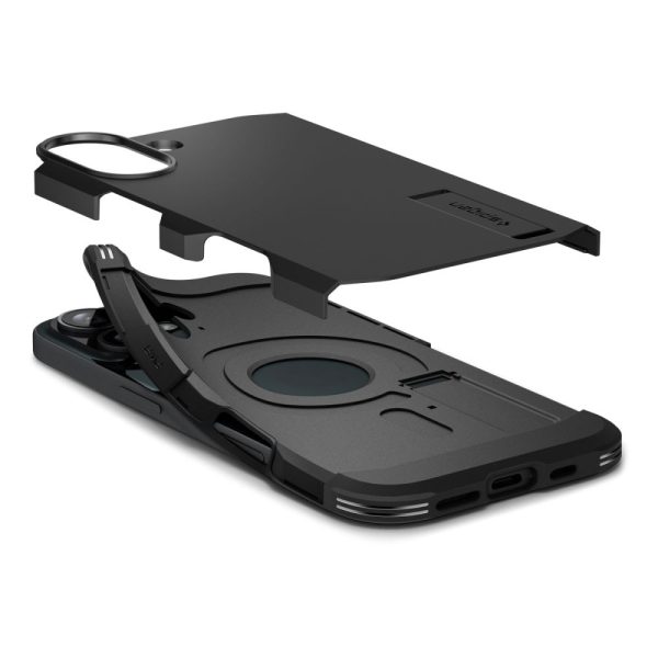 Θήκη Spigen Tough Armor (MagFit) Black-Apple iPhone 16 Plus (ACS08085) - Image 6