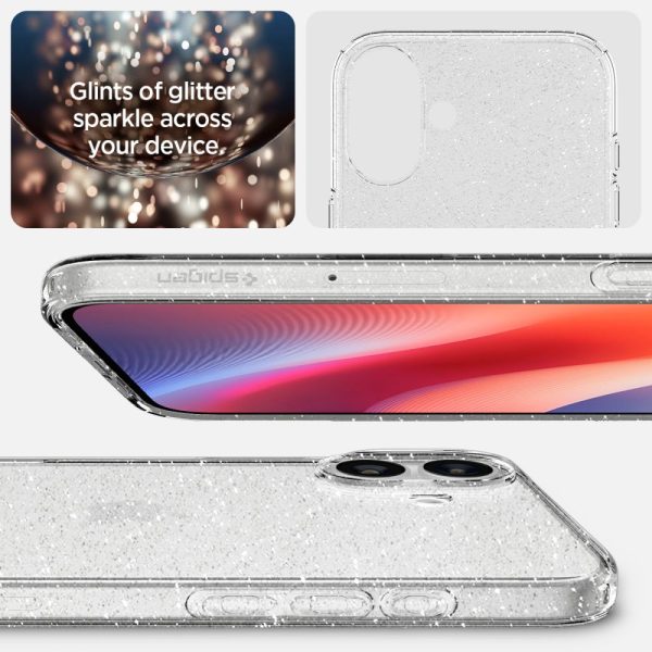 Θήκη Spigen Liquid Crystal Glitter Crystal Quartz-Apple iPhone 16 (ACS08192) - Image 6