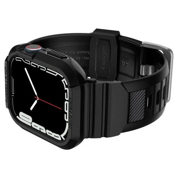Λουράκι με Θήκη Apple Watch 6/SE 1/2/3 44mm & 7/8/9 45mm Spigen Rugged Armor Pro Black (062CS25324) - Image 7