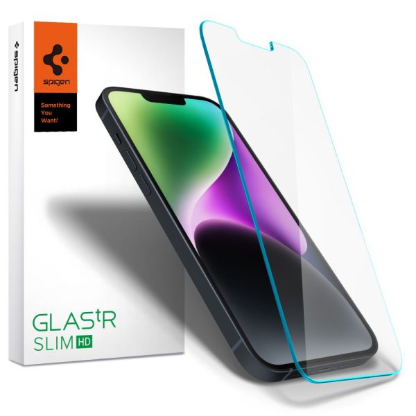 Spigen GLAS.TR Slim HD Clear-Apple iPhone 14/13/13 Pro (AGL03391) - Image 6