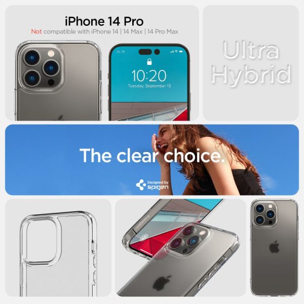 Θήκη Spigen Ultra Hybrid Frost Clear-Apple iPhone 14 Pro (ACS04967) - Image 21