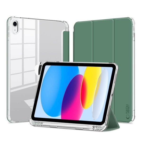 Θήκη Tech-Protect Hybrid Smart Case Pen Cactus Green-Apple iPad 10.9" (2022) - Image 7