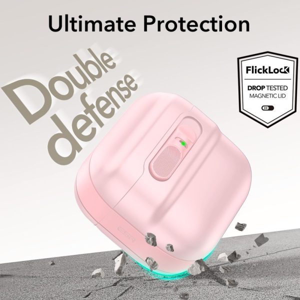 Θήκη ESR Pulse FlickLock (HaloLock) Pink-Apple AirPods 4 - Image 7