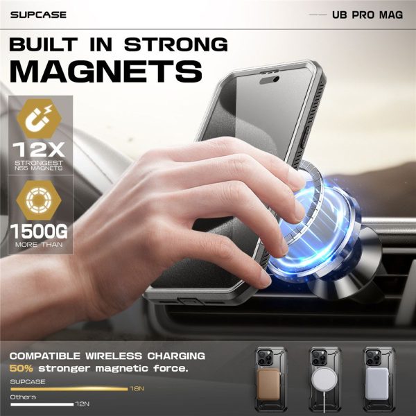 Θήκη Supcase Unicorn Beetle PRO MAG Rugged MagSafe Titan Grey-Apple iPhone 16 Pro Max - Image 7