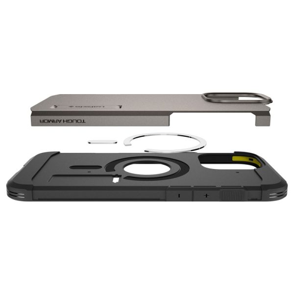 Θήκη Spigen Tough Armor AI (MagFit) Gunmetal-Apple iPhone 16 Pro (ACS08145) - Image 7