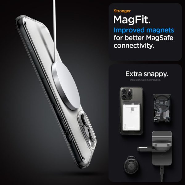 Θήκη Spigen Ultra Hybrid (MagFit) Frost Clear-Apple iPhone 16 Pro Max (ACS08002) - Image 7