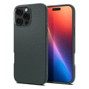 Θήκη iPhone 16 Pro Spigen Liquid Air Abyss Green