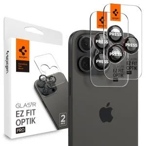 Προστασία Κάμερας iPhone 14 / 15 / 16 / 17 Pro & Pro Max Spigen Glas.tR EZ Fit 2-Pack L-Series (AGL05217)