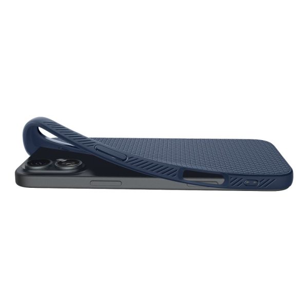 Θήκη Spigen Liquid Air Navy Blue-Apple iPhone 16 (ACS08195) - Image 8