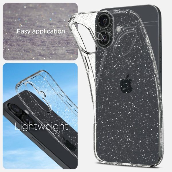 Θήκη Spigen Liquid Crystal Glitter Crystal Quartz-Apple iPhone 16 (ACS08192) - Image 7