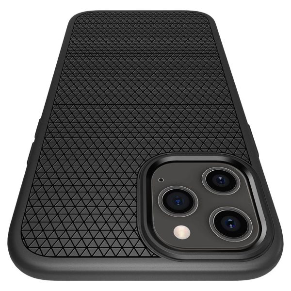 Spigen Liquid Air Case Black for Apple iPhone 12 / 12 Pro (ACS01701) - Image 9