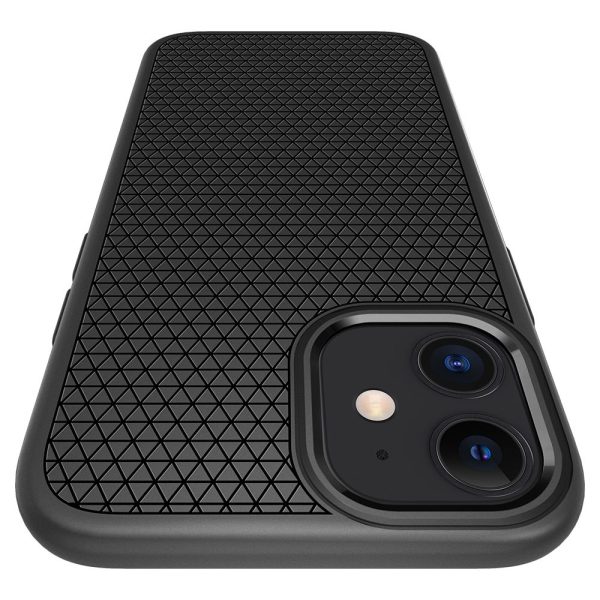 Spigen Liquid Air Case Black for Apple iPhone 12 mini (ACS01744) - Image 9