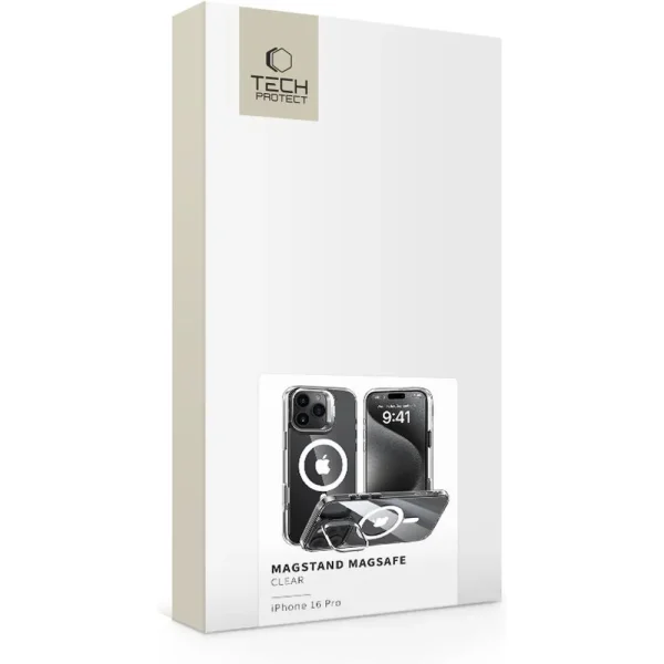 Θήκη iPhone 16 Pro Tech-Protect Magstand MagSafe Clear - Image 5