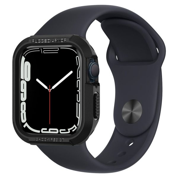 Θήκη Spigen Rugged Armor Black-Apple Watch Series 40/41mm (061CS24480) - Image 2