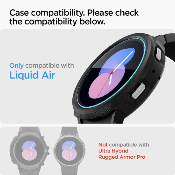 Spigen GLAS.TR EZ-FIT 2-Pack-Samsung Galaxy Watch 4/5 40mm (AGL05340) - Image 18