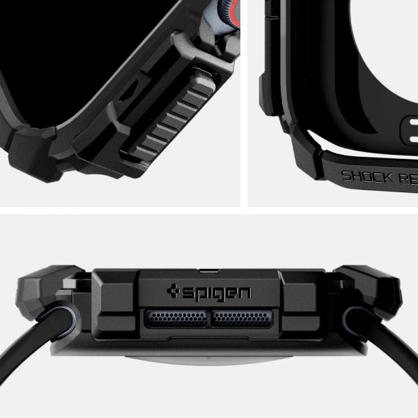 Θήκη Spigen Rugged Armor Matte Black-Apple Watch 10 46mm (ACS08597) - Image 7