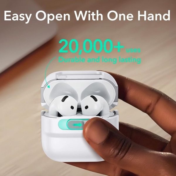 Θήκη ESR Pulse FlickLock (HaloLock) White-Apple AirPods 4 - Image 8