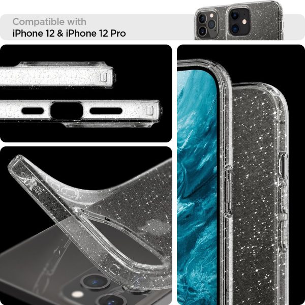 Spigen Liquid Crystal Glitter Case Crystal Quartz for Apple iPhone 12 / 12 Pro (ACS01698) - Image 10