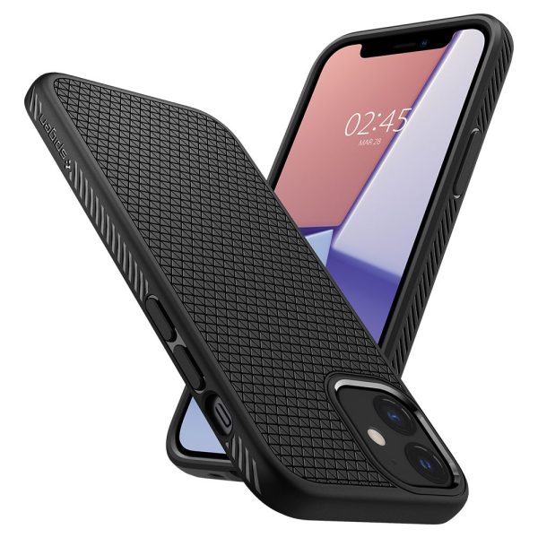 Spigen Liquid Air Case Black for Apple iPhone 12 mini (ACS01744) - Image 10