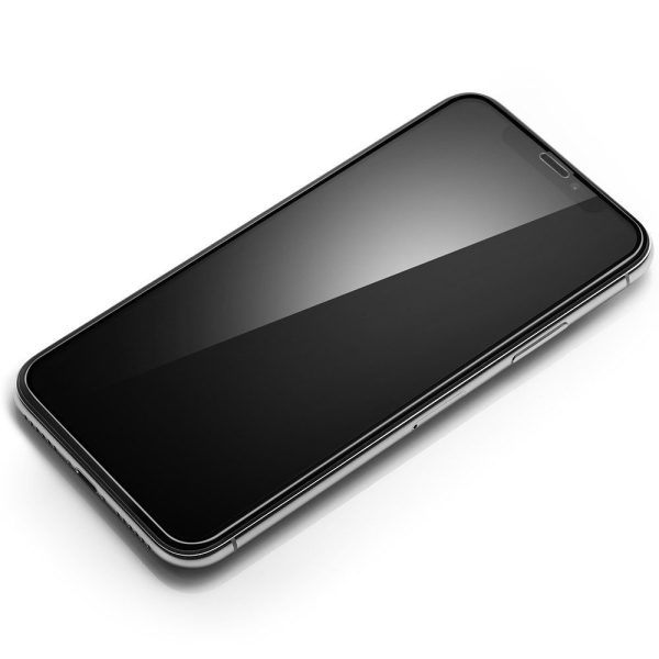 Spigen Full Cover Tempered Glass Black-Apple iPhone 11 Pro / X / XS (063GL25234) - Image 15