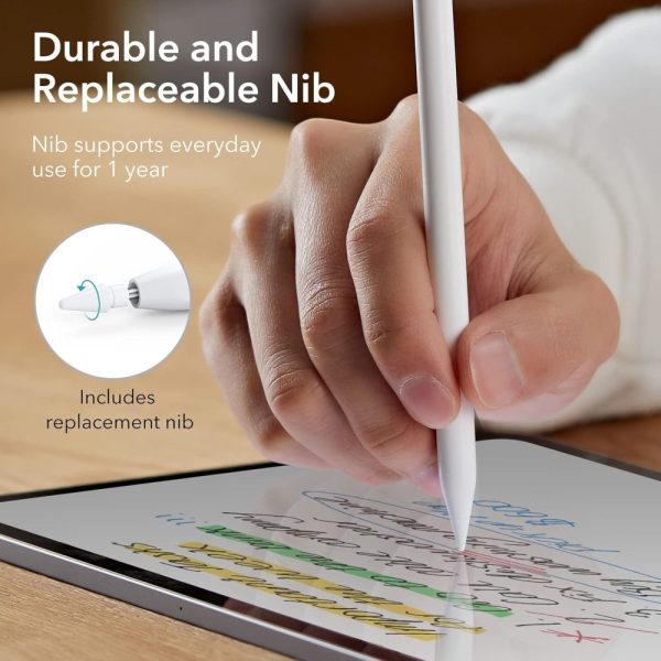 ESR Digital iPad Stylus Pencil with Magnetic Attachment White - Image 10