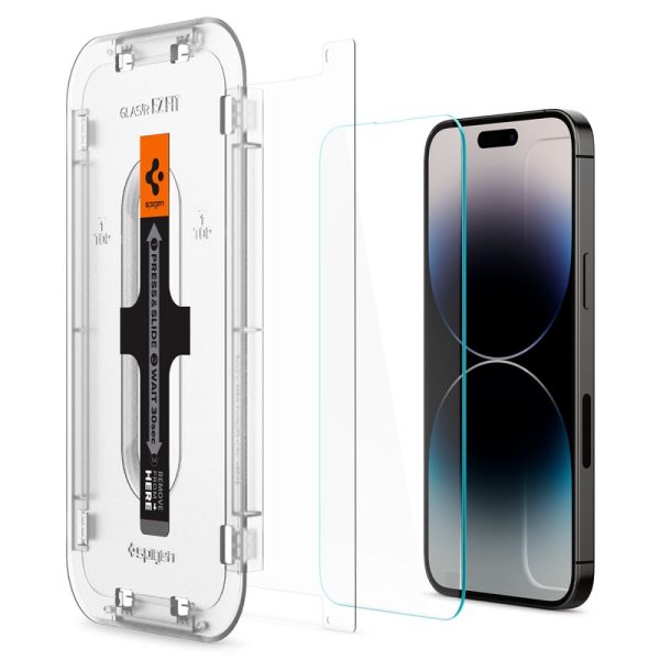 Spigen EZ Fit GLAS.tR Slim (Sensor Protection) 2PCS Clear-Apple iPhone 14 Pro Max (AGL05202) - Image 21