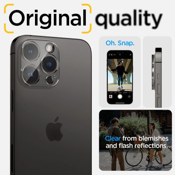 Spigen Camera Lens Protector Optik GLAS.tR Slim 2PCS Crystal Clear-Apple iPhone 14 Pro/14 Pro Max (AGL05228) - Image 20