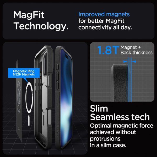 Θήκη Spigen Core Armor (MagFit) Black-Apple iPhone 16 Pro Max (ACS08024) - Image 9