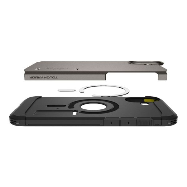 Θήκη Spigen Tough Armor AI (MagFit) Gunmetal-Apple iPhone 16 (ACS08215) - Image 9