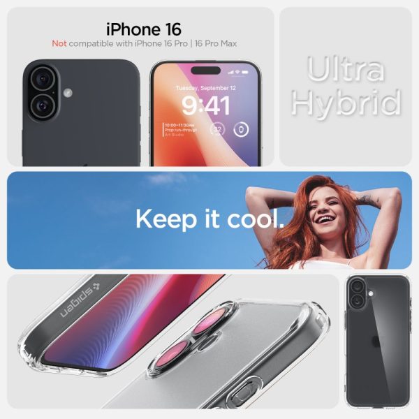 Θήκη Spigen Ultra Hybrid Frost Clear-Apple iPhone 16 (ACS08199) - Image 9