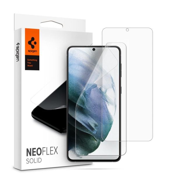 Spigen Screen Protector Neo Flex Solid Clear 2PCS - Samsung Galaxy S21 (AFL02549) - Image 2