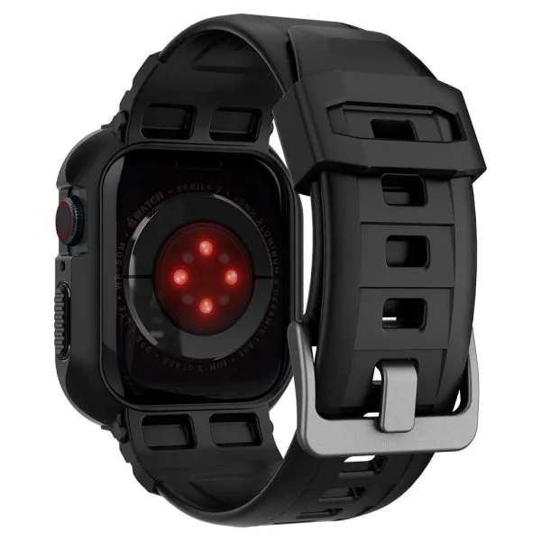 Λουράκι με Θήκη Apple Watch 6/SE 1/2/3 44mm & 7/8/9 45mm Spigen Rugged Armor Pro Black (062CS25324) - Image 9