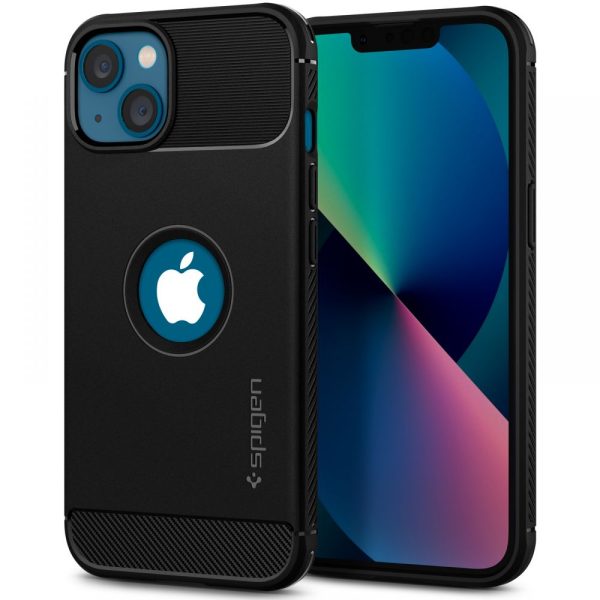 Θήκη Spigen Rugged Armor Matte Black - Apple iPhone 13 (ACS03518) - Image 2