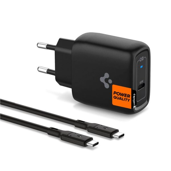 Spigen ArcStation Pro 45W Wall Charger Black-GaN / 1-Port (ACH02588) - Image 6