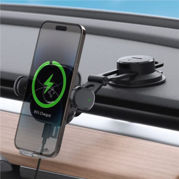 Spigen OneTap Universal Wireless Car Charger for Dashboard / Windshield Black (ACP01280) - Image 10