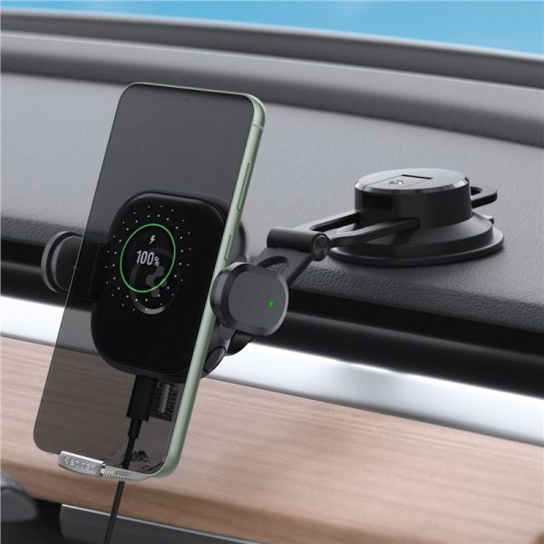 Spigen OneTap Universal Wireless Car Charger for Dashboard / Windshield Black (ACP01280) - Image 11