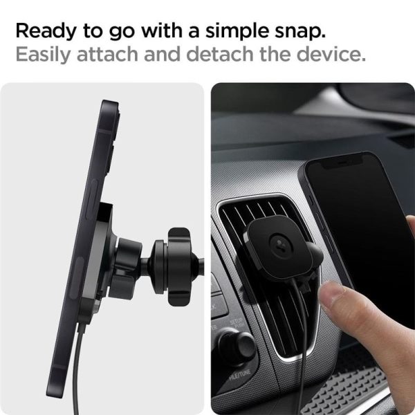 Spigen OneTap MagSafe Car Mount ITS12W Black (ACP02615) - Image 10