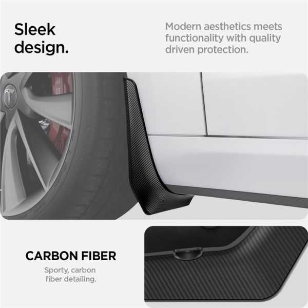 Spigen Tesla Mud Flaps Black-Tesla Model 3 (ACP04511) - Image 3