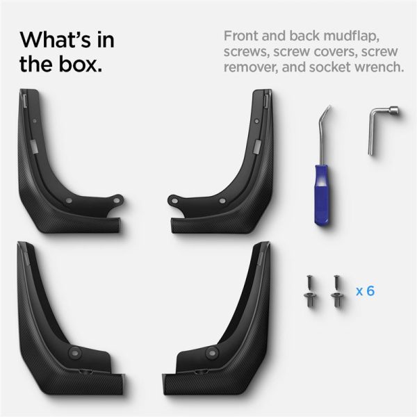 Spigen Tesla Mud Flaps Black-Tesla Model 3 (ACP04511) - Image 6