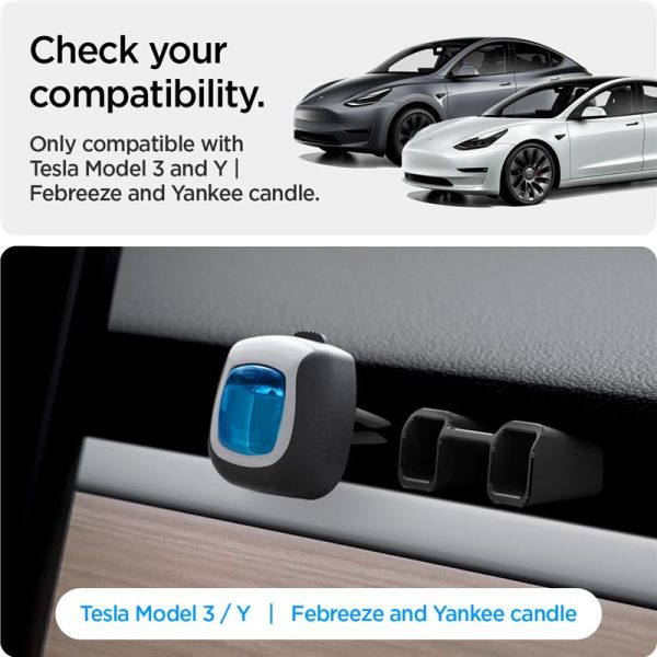 Spigen Tesla Air freshener Adapter Black-Tesla Model Y/3 2021/2022 (ACP05265) - Image 3