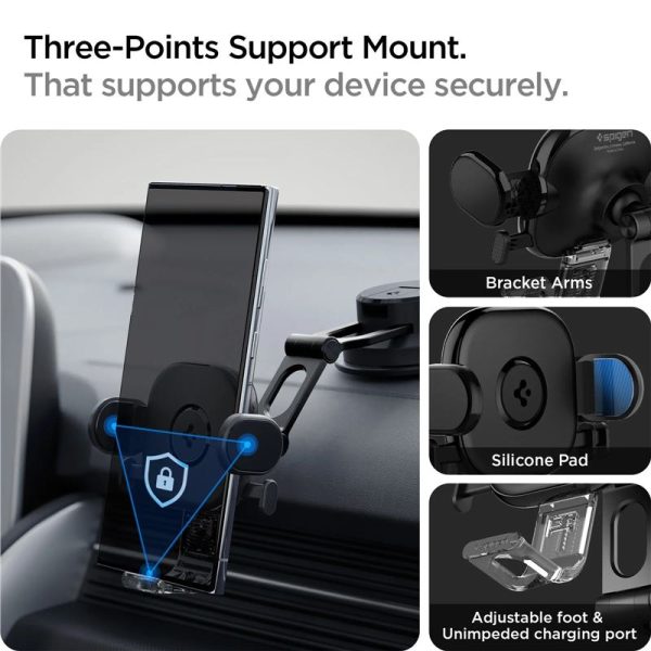 Spigen OneTap Universal Car Mount Dashboard/Windshield UTS35 Black (ACP05506) - Image 9